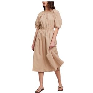 Gap Puff Sleeve Midi Dress